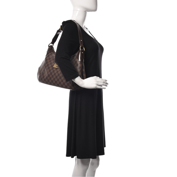 💸 SOLD • Authentic Louis Vuitton Thames GM Damier Ebene Shoulder Bag - Picture 2 of 13